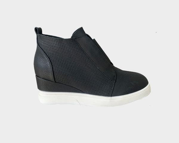 Ash Cl Studded Strap Leather Wedge Sneakers, $295 | Saks Fifth Avenue |  Lookastic